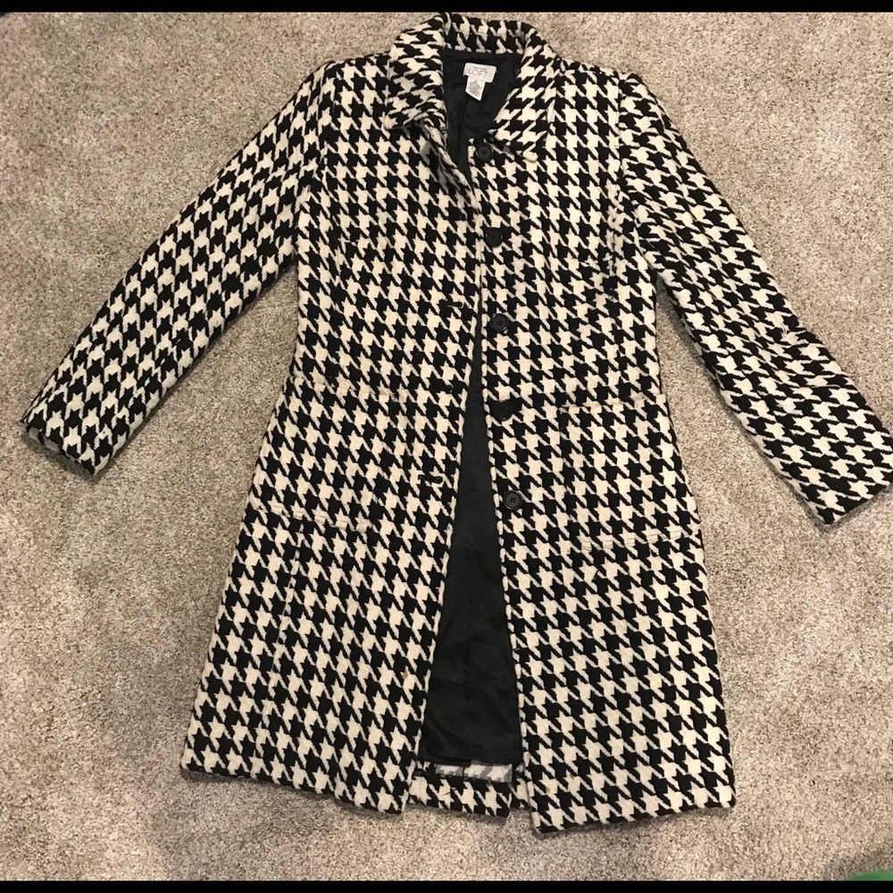 Loft houndstooth jacket, fully lined